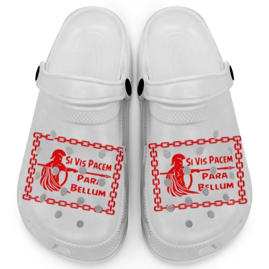 Spartan Si Vis Pacem Para Bellum LIKE US ON FB #U Clogs