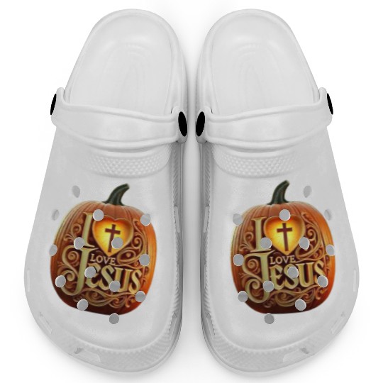 i love jesus Clogs