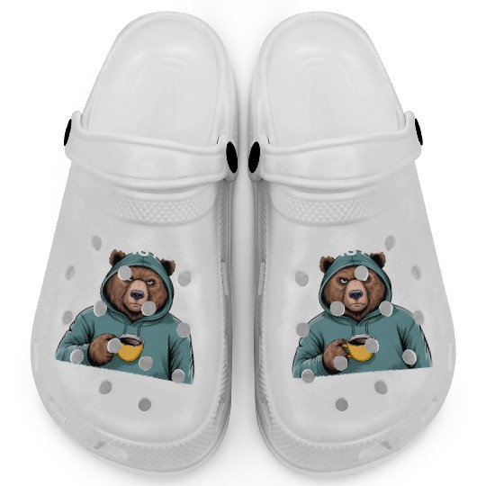 Funny Bear Grizzly Clogs