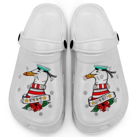 Hero Seagull Tattoo Clogs