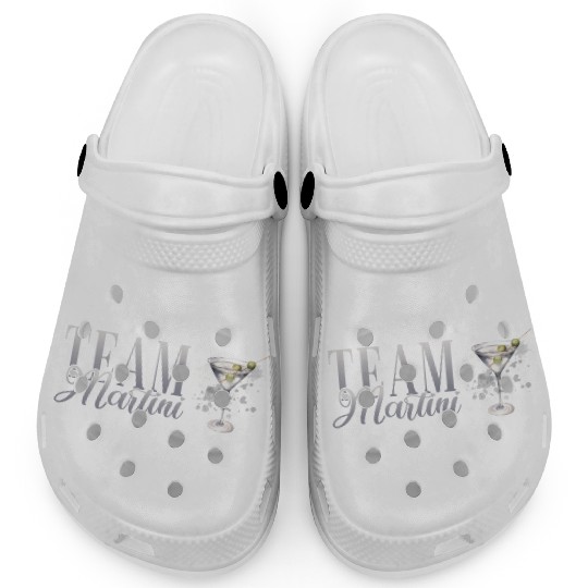 Team Martini Cocktail Bartender Clogs