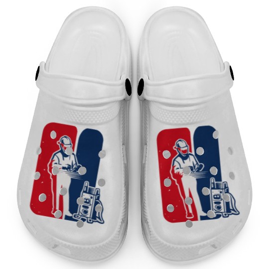 major league welder sticker Iconic Welder Design T Clogs