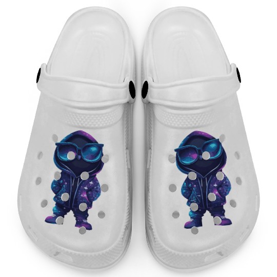 Cool Neon Hooded Character Clogs