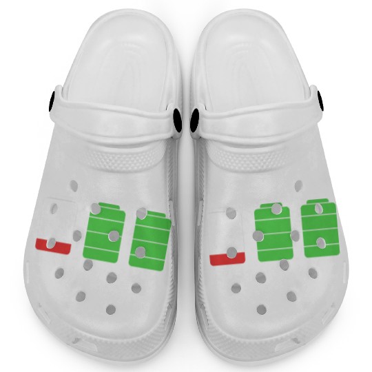Funny Birthday Mama Twin Mom Low Battery Clogs