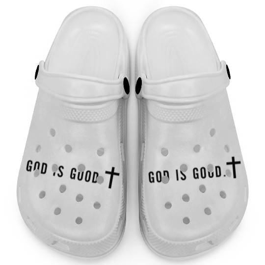 Minimalist God is Good Christian Faith Clogs