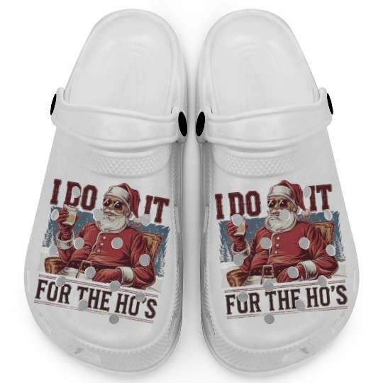 Vintage Faded Christmas Santa Claus Clogs