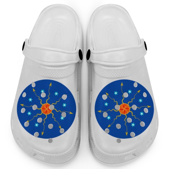 Sun, Stars and Space Circle Clogs