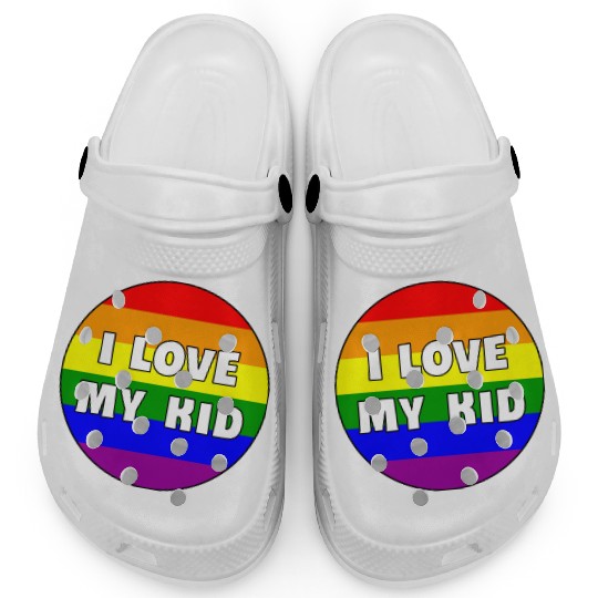 I Love My Kid, Rainbow Version Clogs