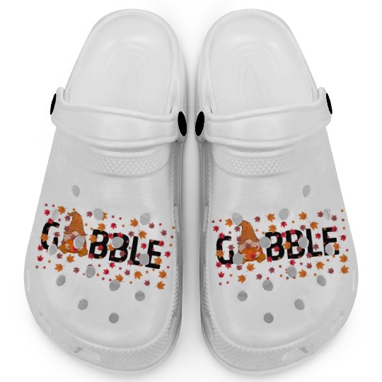 GOBBLE TURKEY PODIATRIST FUNNY THANKSGIVING Clogs