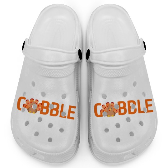 GOBBLE TURKEY PODIATRIST FUNNY THANKSGIVING Clogs
