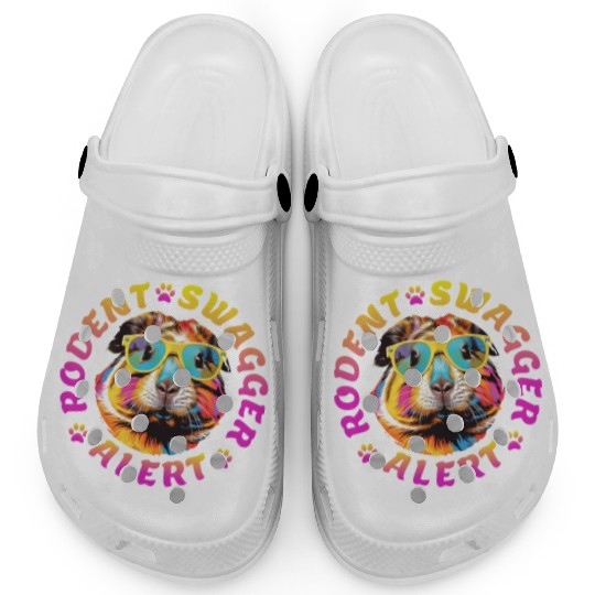 RODENT SWAGGER ALERT - FUNNY GUINEA PIG LOVER GIFT Clogs