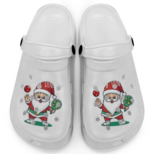Merry Dinkmas Christmas Pickleball Santa Clogs
