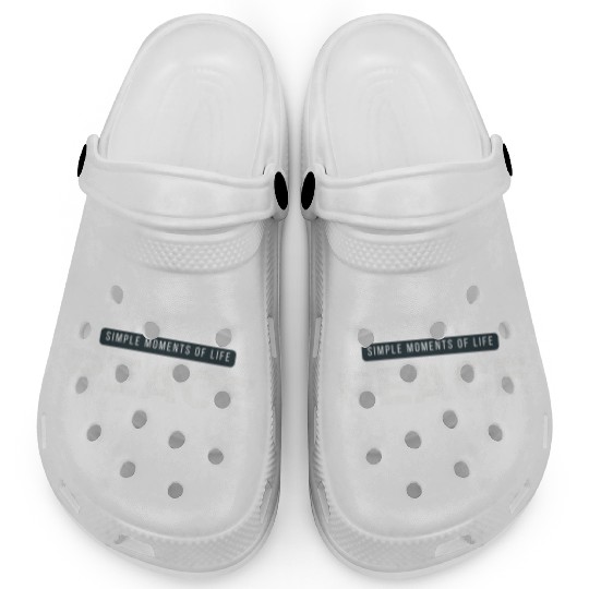 Dark Green and White Simple Modern Typography Clogs