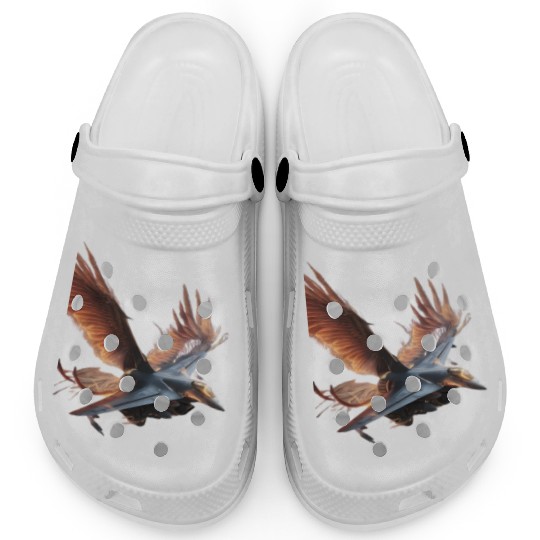 Sky Fighter with Phoenix Wings" Clogs