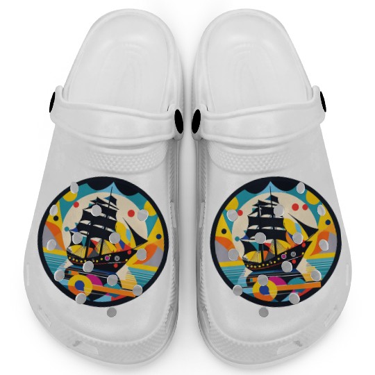 Sailing Ship, Frigate, Boat Clogs