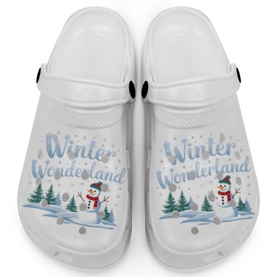 christmas snowman winter wonderland Clogs