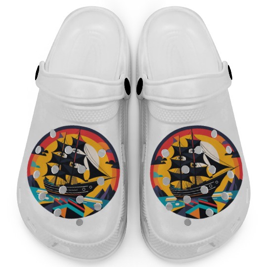 Sailing Ship, Frigate, Boat Clogs