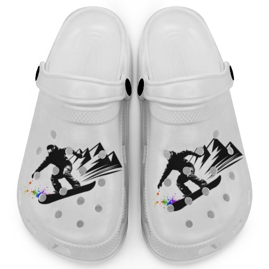 Snowboard Snowboarder Snowboarding Winter Sports Clogs