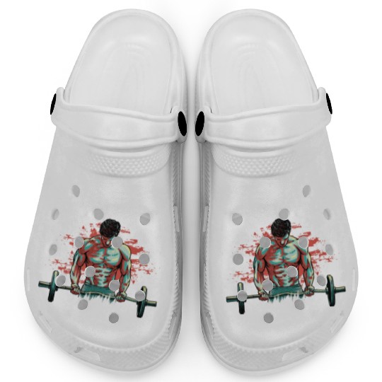 Train Sweat Repeat Funny Workout Humor Gym Sayings Clogs