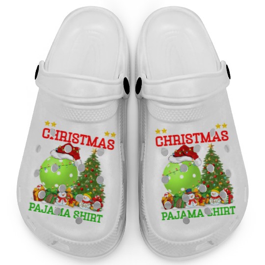 Pickleball Christmas Tree Lights Clogs