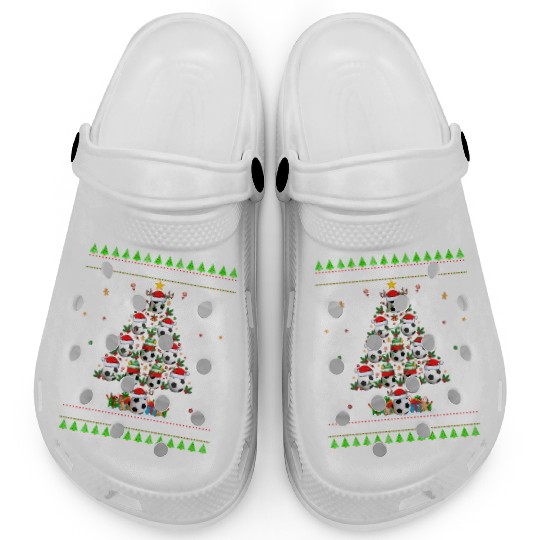 Football Christmas Tree Clogs