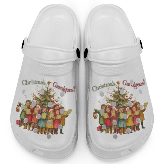 Tree Vintage Christmas, Merry Christmas Clogs