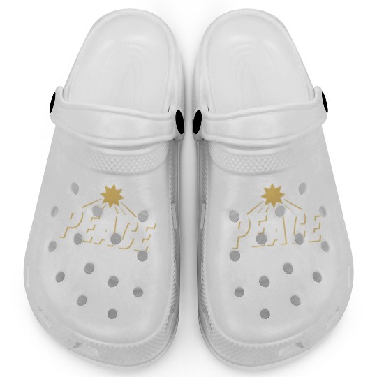 PEACE ON EARTH Design Chirstmas Clogs
