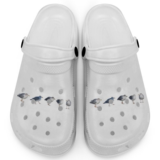 seagull icecream sea beach Clogs