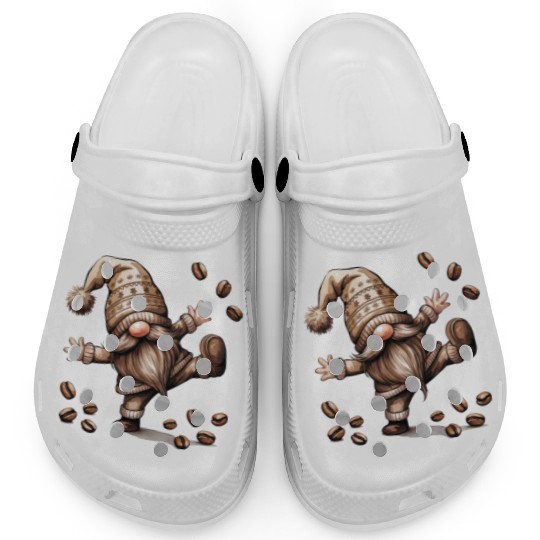Funny Gnomes, Retro Christmas Clogs