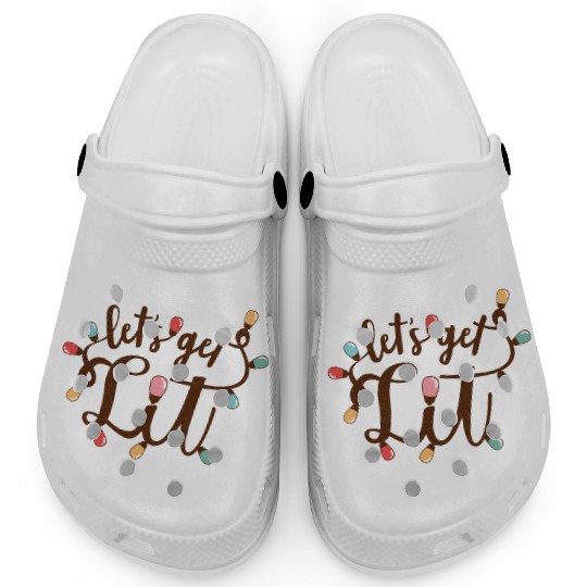 Lets Get Lit, Merry Christmas Clogs