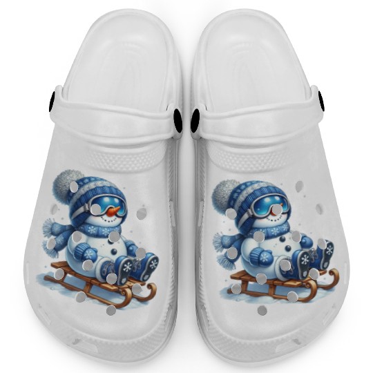 Snowman Christmas, Funny Snowman Clogs