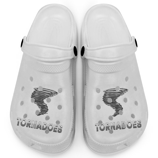 Funny science humor nerd geek tornado Clogs