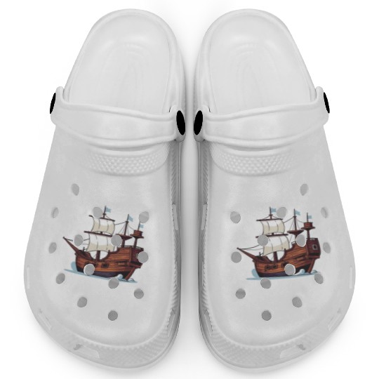 Sailor Meme Pirate Ship Ocean Sailing Clogs