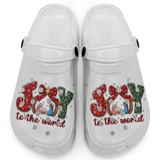 Joy To The World, Christmas Retro Clogs