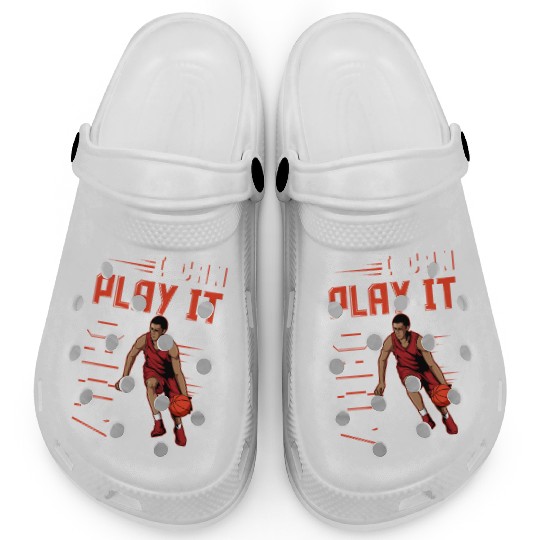 Basketball Design / I can play it daily Clogs