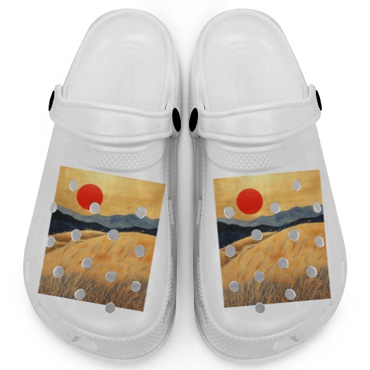 Sunset Serenity: Susuki Fields in Twilight Clogs