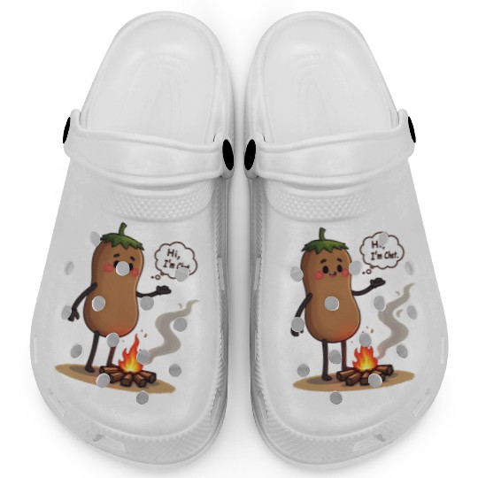 Chestnuts Roasting Christmas Cartoon Clogs