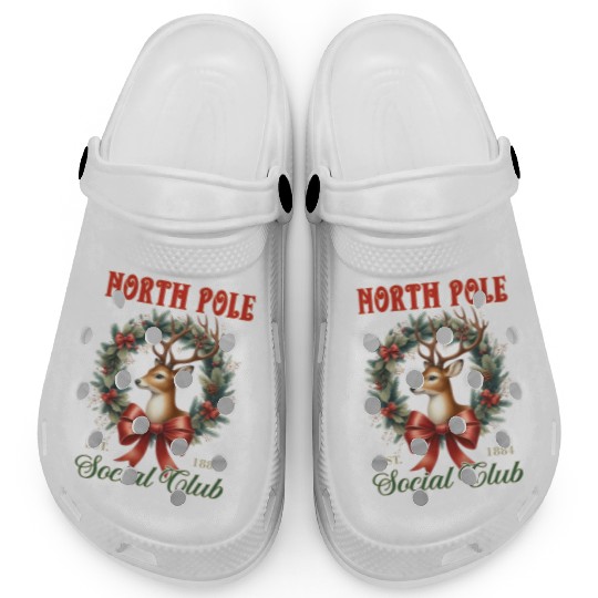 North Pole Soociial Clubb Clogs