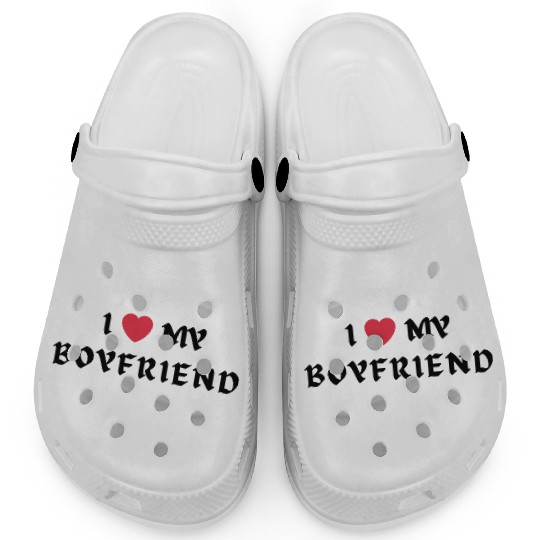 I Love My Boyfriend Clogs
