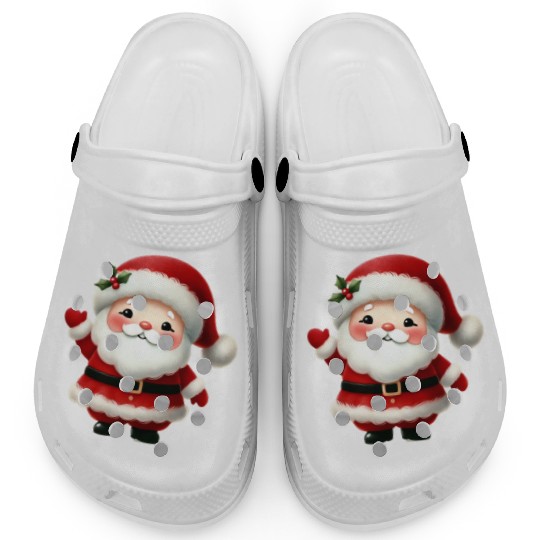 Santa Christmas, Christmas Retro Clogs
