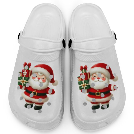 Santa Christmas, Christmas Retro Clogs
