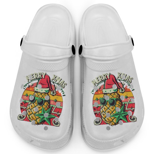 Pineapple Christmas Clogs