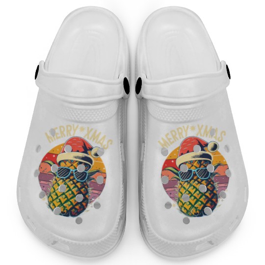 Pineapple Christmas Clogs