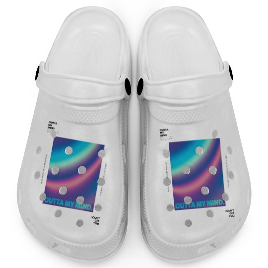 Outta My Mind - Colorful Graphic Clogs