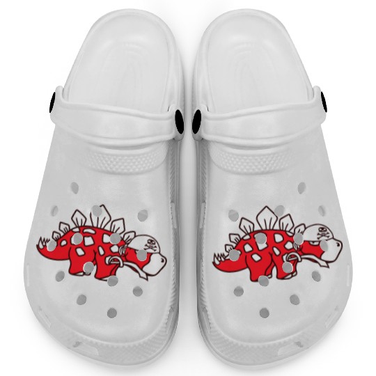 Stegosaurus Dinosaur Sabre Pirate Captain Dino Fun Clogs