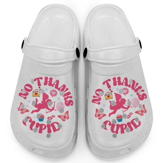 No Thanks Cupid Clogs