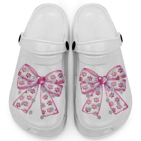 Dog Lover Bow, Valentine Retro Clogs