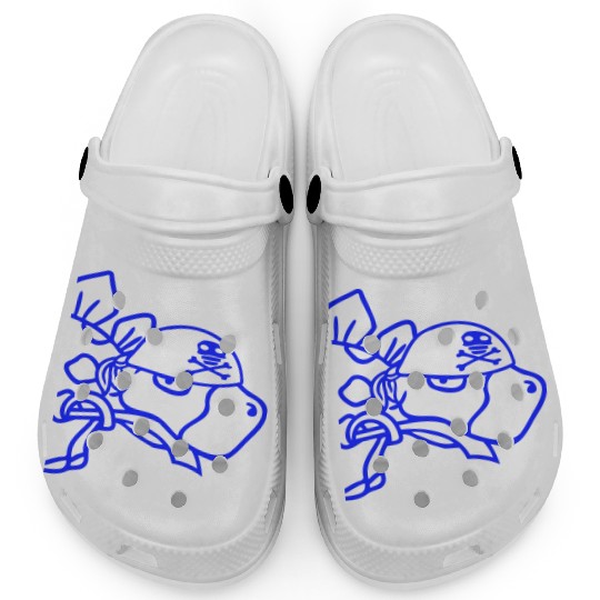 Dinosaur Pirate Stegosaurus Funny Dino Sabre Mouth Clogs