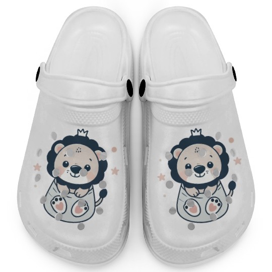 cute lion cub Clogs