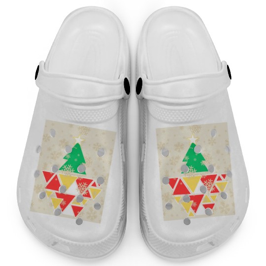 Geometric Christmas Tree Clogs